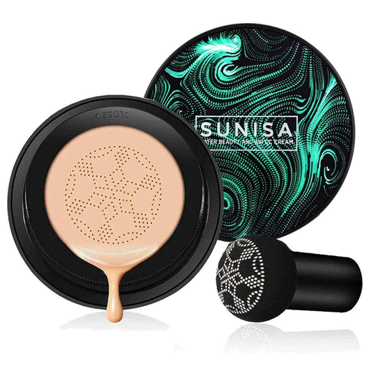 Sunisa Foundation Base Waterproof Mushroom Head Air Cushion + Makeup Fixer